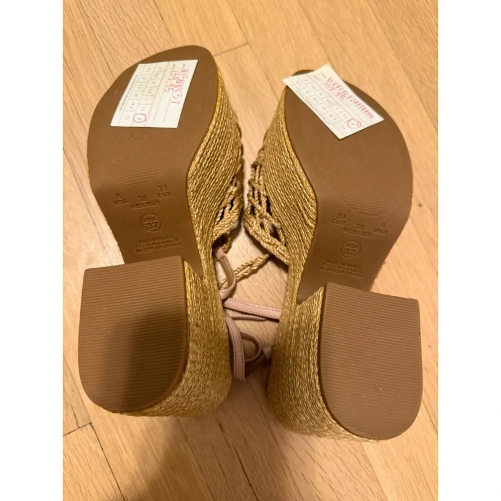 NEW! Anthropologie Vicenza Melissa Woven Platform Sandals - Picture 8 of 12